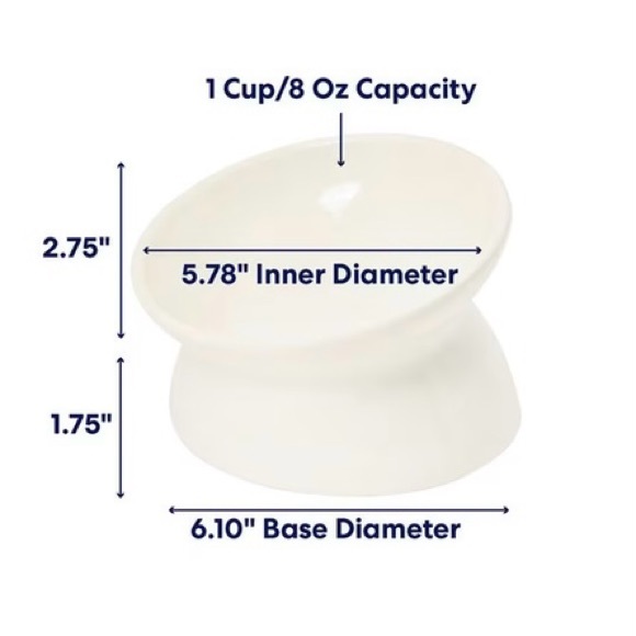 Double-Sided Ceramic
Elevated Cat Bowl - Picture 13 of 13